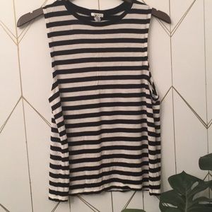 Black and ivory tank